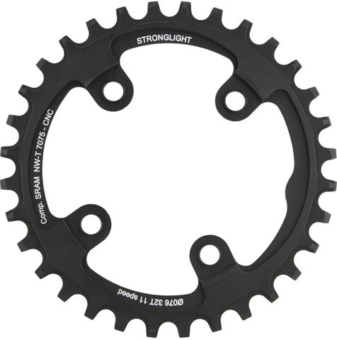 Stronglight SRAM XX1 Chainring 11-speed, 4-Arm, 76 mm BCD - black/32 tooth