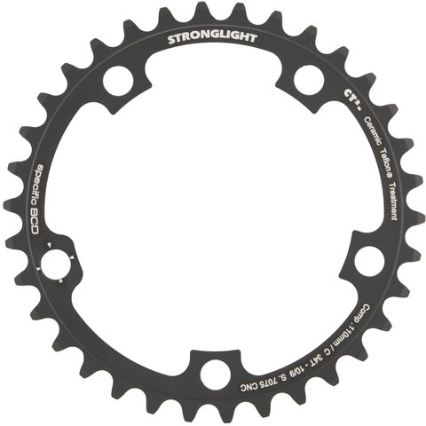 Stronglight CT2 Road Campagnolo Chainring 9-/10-speed, 5-Arm, 110 mm BCD - black/34 tooth