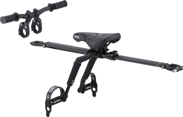 Shotgun Set Complet Siège Enfant Pro pour VTT et Guidon Pro - black