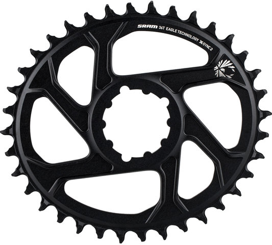 SRAM Kettenblatt Oval X-Sync 2 Direct Mount 3 mm f. X01/XX1/GX Eagle Boost - black/36 Zähne