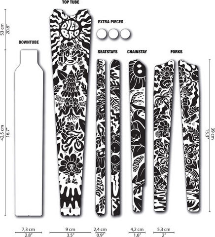 DYEDBRO Set de lámina protectora de cuadros gravel - Victor Brousseaud Artist Series black