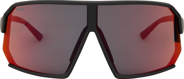 uvex Lunettes de Sport sportstyle 237 - black mat/mirror red