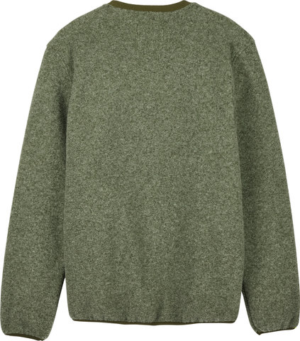 Fox Head Survivalist Sherpa Fleece Crew Sweater - olive green/M