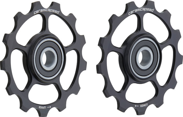 CeramicSpeed Coated Shimano GRX 12-speed Derailleur Pulley - black/13 teeth (guide pulley), 13 teeth (tension pulley)