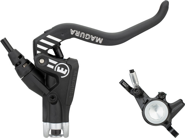 Magura MT4 eSTOP Carbotecture Disc Brake - polished black anodized/Set/Flip-Flop (non-side-specific)