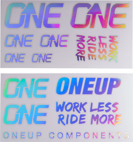 OneUp Components Decal Kit Aufklebersatz - oil slick