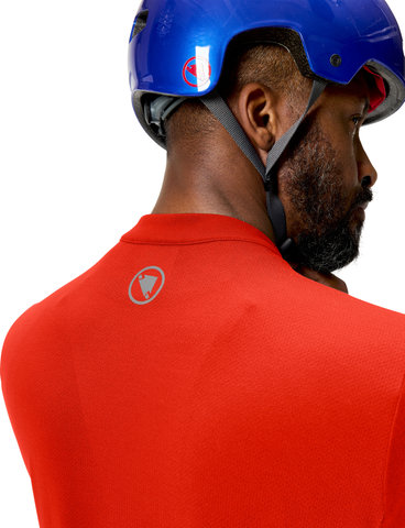 Endura Loop S/S Zipped Trikot - flame red | L