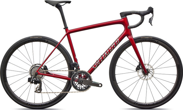 Specialized Aethos Pro AXS Carbon 28" Rennrad - gloss red sky-chrome | 165,0 mm | 50 mm | XS | 28"