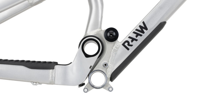 RAAW Mountain Bikes Jibb 29" Rahmenkit mit Essentials Kit - raw matt/135 mm/M/12 mm Steckachse