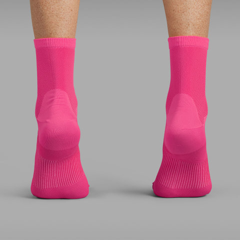 GripGrab Lightweight Airflow Socken - pink hi-vis/41 - 44