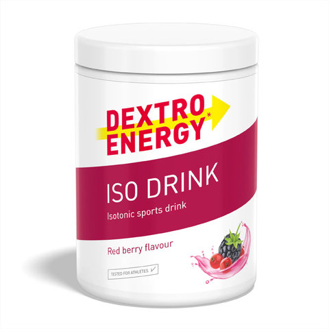 Dextro Energy IsoDrink polvo para bebida isotónica en lata, 440 g - red berry | red berry
