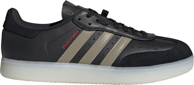adidas Cycling Velosamba Leather Fahrradschuhe - core black-cyber metallic-pure ruby/41 1/3