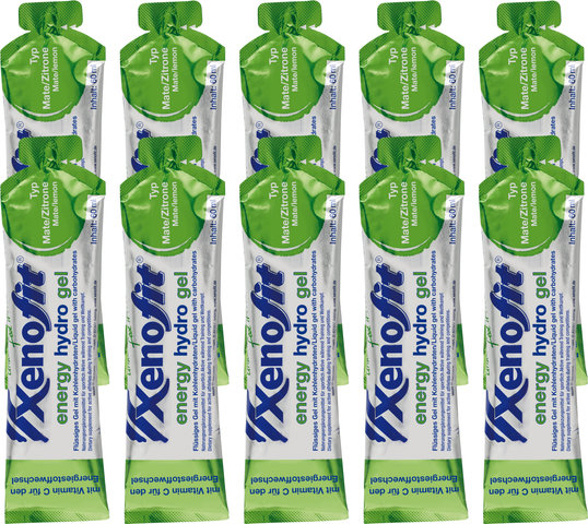 Xenofit energy hydro Gel - 10 Stück - mate-zitrone/600 ml