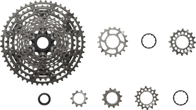 Shimano Cassette XTR CS-M9200-12, 12-speed HYPERGLIDE+ Micro Spline - silver/10-51