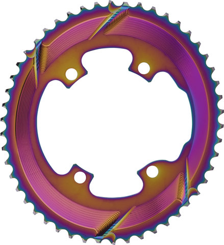 absoluteBLACK Plato Oval Road 110/4 para Shimano Dura-Ace R9100 / Ultegra R8000 - rainbow/50 
