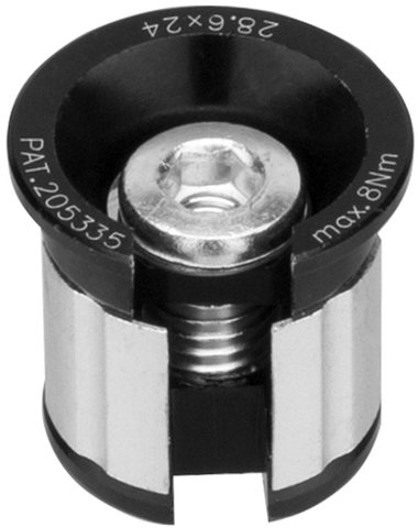 Extenseur pour The Plug - argenté-noir/1 1/8"