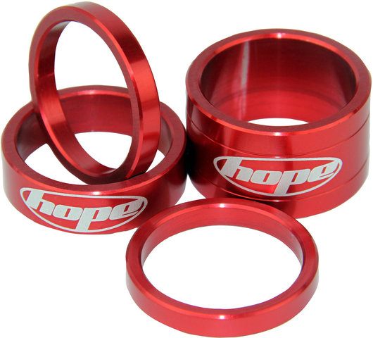 Hope Space Doctor Spacer Set para 1 1/8" - rojo/universal