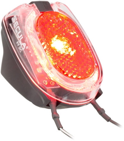 Luz trasera LED Secula E con aprobación StVZO - rojo-transparente/Fijación guardabarros