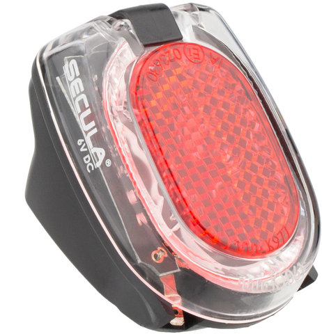 busch+müller Luz trasera LED Secula E con aprobación StVZO - rojo-transparente/Fijación guardabarros