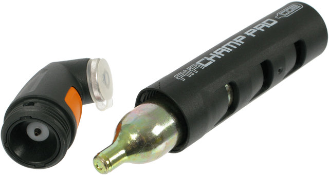 SKS Airchamp Pro CO2 Pump + CO2 Spare Cartridges w/o Thread - 16 g set - universal/universal