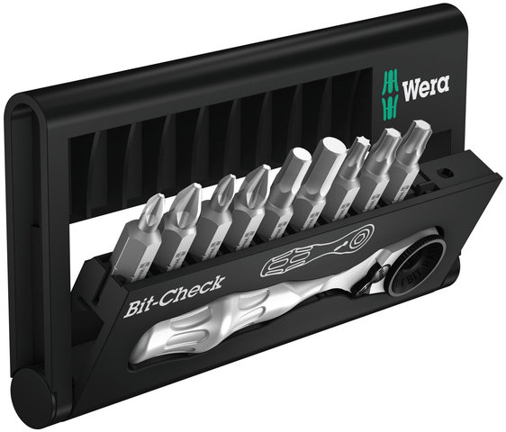 Wera Mini Carraca Zyklop1/4" con juego Bit-Check - plata/universal