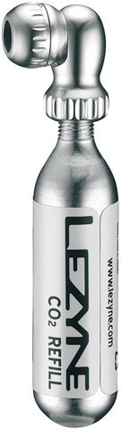 Lezyne Twin Speed Drive CO2 Valve Head w/ CO2 Cartridge, 25 g - polished silver/universal