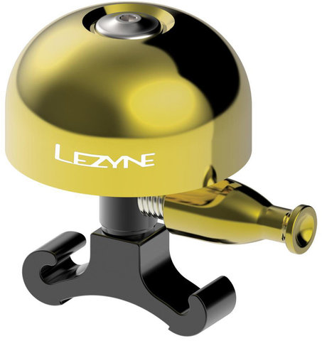 Lezyne Classic Brass Bicycle Bell - gold-black/medium