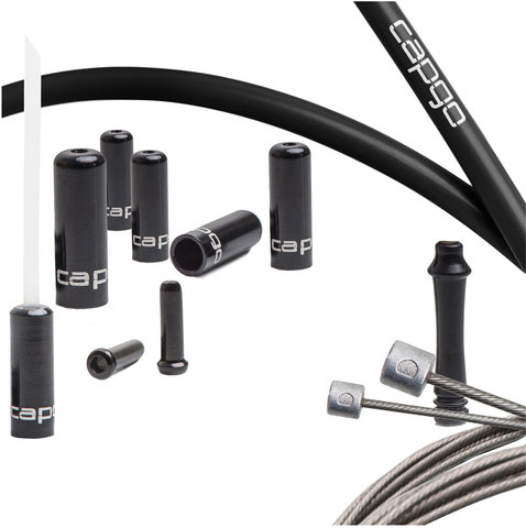 Set de cables de cambios OL para Shimano/SRAM - negro/universal