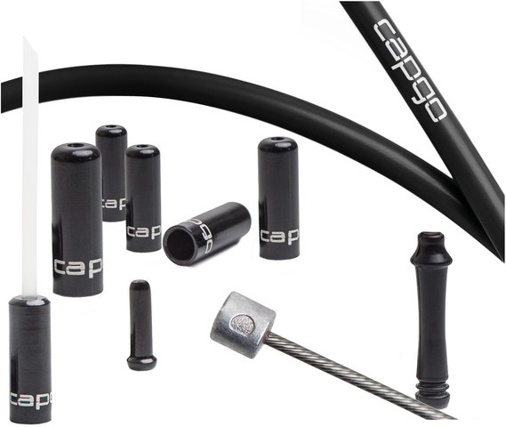 Set de cables de cambios OL largo p. Shimano/SRAM MTB 1 vel. y E-Bike - negro/universal