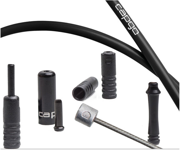 capgo BL Front Shift Cable Set for Shimano/SRAM - black/universal
