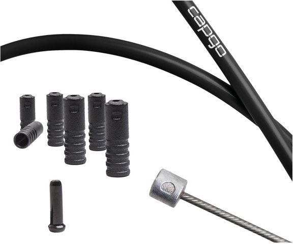 capgo Set cables de cambios BL ECO largo p. Shimano/SRAM MTB 1 vel. y E-Bike - negro/universal