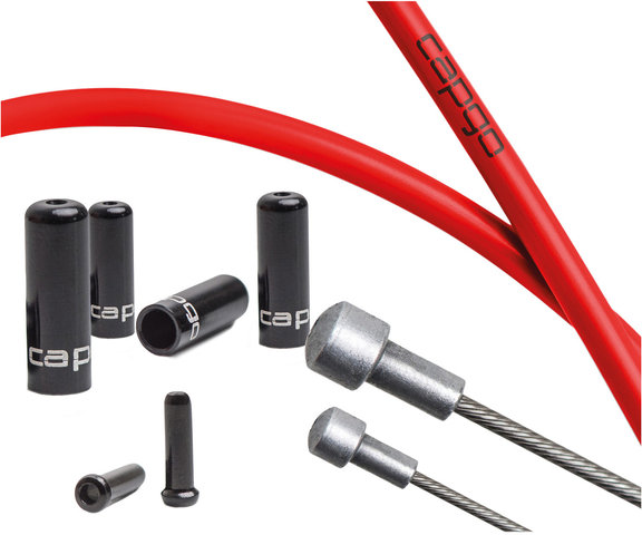 capgo BL Brake Cable Set for Campagnolo - red/universal