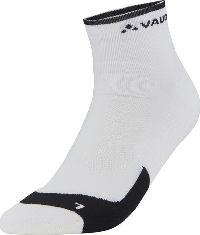 VAUDE Chaussettes Bike Socks Short - blanc/42 - 44