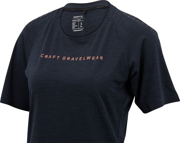 Craft Adv Gravel S/S Tee Damen Jersey - black melange/S