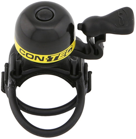 Timbre de bicicleta Mini Bing - negro-neoyellow/23 mm