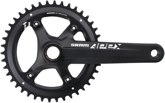 SRAM Set de Pédalier Apex 1 GXP 1x10/1x11 vitesses, 110 mm - black/172,5 mm 42 dents