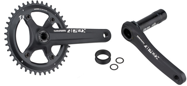 SRAM Apex 1 BB30 1x10-/1x11-fach, 110 mm Kurbelgarnitur - black/172,5 mm 42 Zähne