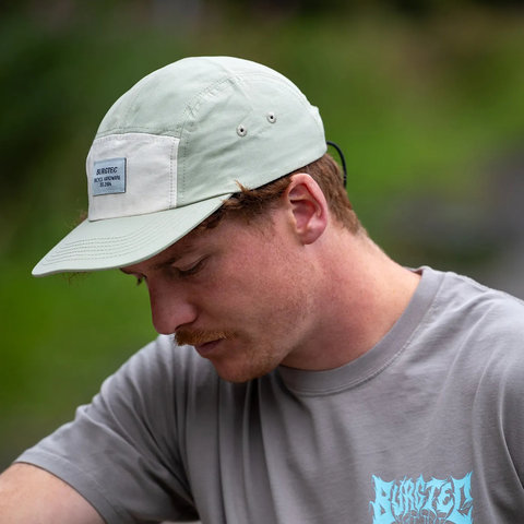 Burgtec Courier Five Panel Kappe - pistachio cream/one size