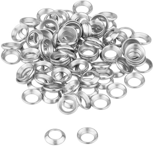 HM Nipple Washers - 100 pcs. - silver/universal