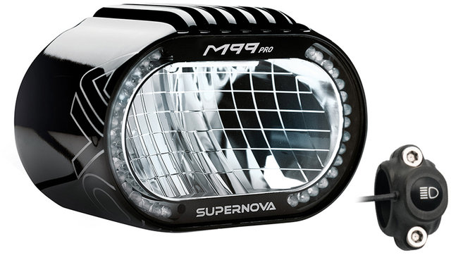 Luz delantera M99 Pro LED E-Bike E-45 con aprobación StVZO - negro/universal