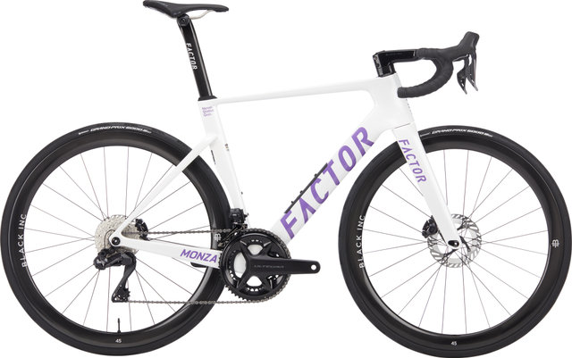 Factor Bicicleta de carretera MONZA Ultegra Carbon 28" - white-purple/28"/M/170,0 mm