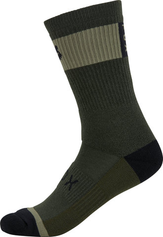 Fox Head 8" Defend Winter Socks - 2024 Model - olive green/39 - 43