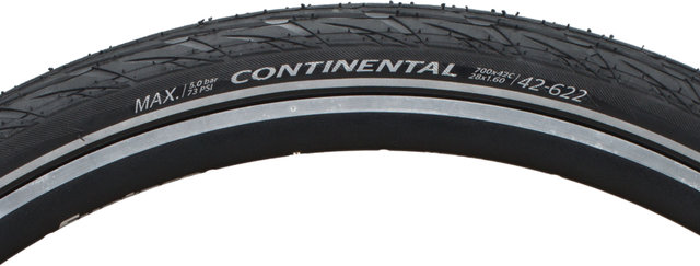 Continental Contact Plus City 28" Wired Tyre - black-reflective/42-622 (28x1.6)