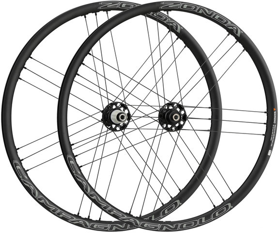 Campagnolo Zonda C17 Disc Center Lock Laufradsatz - black/28" Satz (VR 12x100 + HR 12x142) Shimano