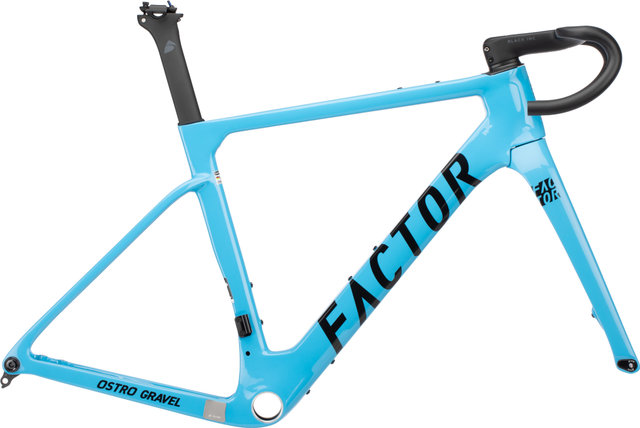 Factor OSTRO Gravel V.A.M. UDH Disc Carbon Shimano Heritage Blue Frame Kit - heritage blue | M | 28" | 0 mm | 1,5" | 50 mm