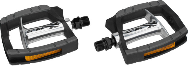 PD-C09 Comfort Plattformpedale - silber-schwarz/universal