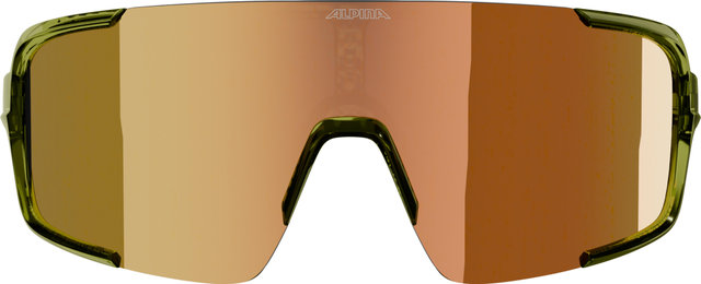 Alpina Lumin Sports Glasses - green transparent gloss | mirror gold