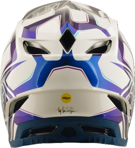 Troy Lee Designs D4 Composite MIPS Fullface Helmet - flared white-indigo | 57 - 58 cm