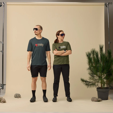 Fjällräven T-shirt Hoja Wool - dark navy | L