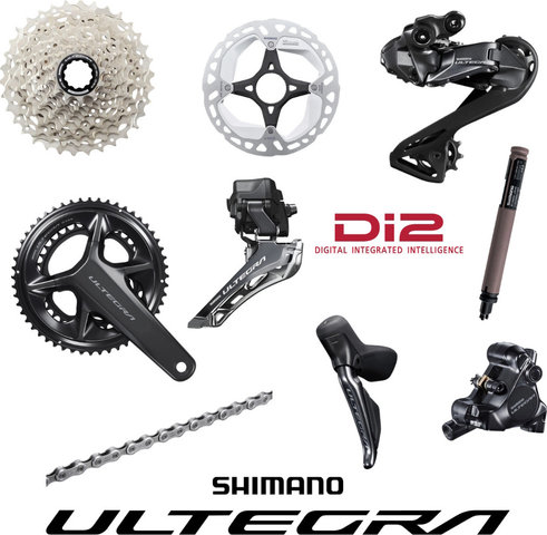 Shimano Ultegra Di2 R8150 group set 2x12 - anthracite | 160,0 mm | 11-34 | 36-46